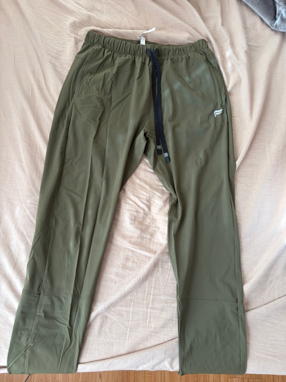 Men's Olive Green Performance Pants - Unbranded